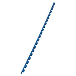 Dorsi plastici CombBind a 21 anelli - 6 mm A4 - fino a 25 fogli - conf da 100 dorsi GBC blu - 4028233