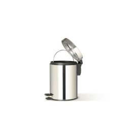 Bidone in acciaio inox con pedale Perfetto e vaschetta estraibile da 3 L ''Premium'' Ø 17x22x H.24,5 cm - 0445