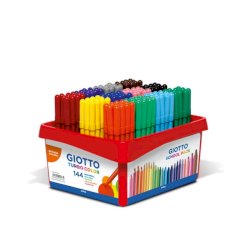 Pennarelli GIOTTO Turbo Color punta fine 2,8 mm assortiti Schoolpack da 144 - 523800
