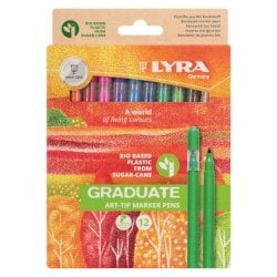 Pennarelli acquerellabili Lyra Art in astuccio appendibile 12 colori assortiti L6731120