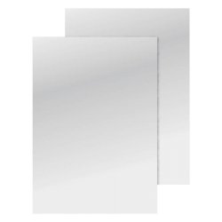 Copertina per rilegatura Q-Connect A4 250 g/m² bianco lucido conf. 100 pezzi - KF00498