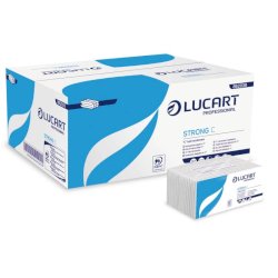 Asciugamani piegati a ''C'' Lucart Strong C 23x33 cm 1 velo conf. da 192 ff - 862036P