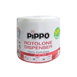 Rotolone dispenser in pura cellulosa Pippo 2V 500 strappi NP7003