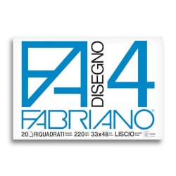 Album da disegno Fabriano F4 220 g/m² 33x48 cm 20 ff. lisci riquadrati 05201797