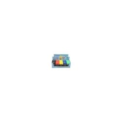 Espositore 10 temperamatite a 2 fori con serbatoio Donau in colori assortiti - 330406910