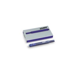 Cartucce ricambio Lamy T10 in confezione da 5 colore inchiostro blu scuro 1210655