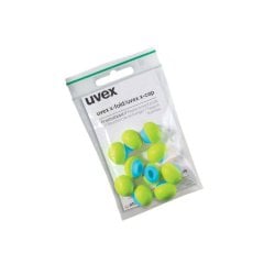 Capsule di ricambio per archetto x-cap - Uvex - conf. 60 paia in bustine da 5 paia  lime/blu - 2125351