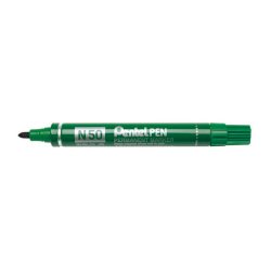 Marcatore professionale permanente Pentel N50 punta conica 4,3 mm verde N50-D